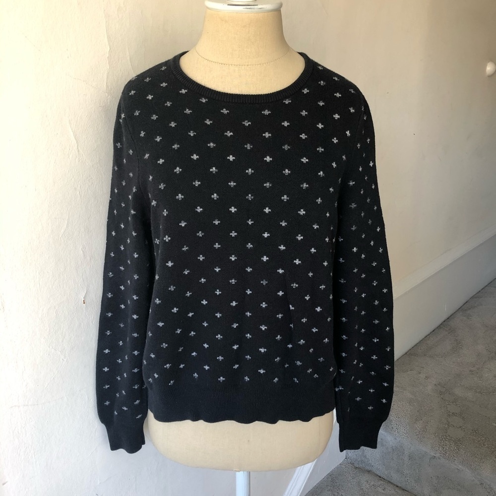 Nicole Miller Artelier Cross Print Sweatshirt